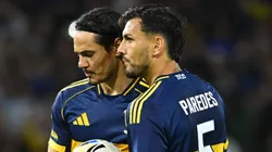 Edinson Cavani y Leandro Paredes.