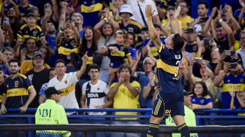 Lautaro Blanco celebra el 1-0 ante Newell's.