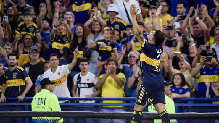 Lautaro Blanco celebra el 1-0 ante Newell's.