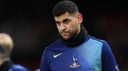 Cristian Romero fue sustituido en el entretiempo con el Manchester City por una molestia muscular.