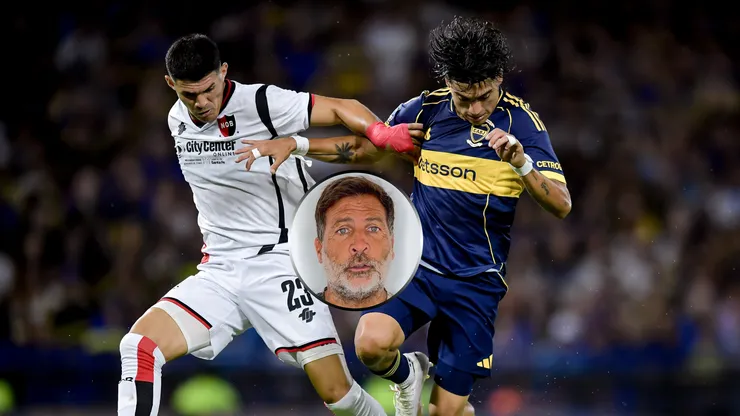 Changuito Zeballos en acción ante Newell's.