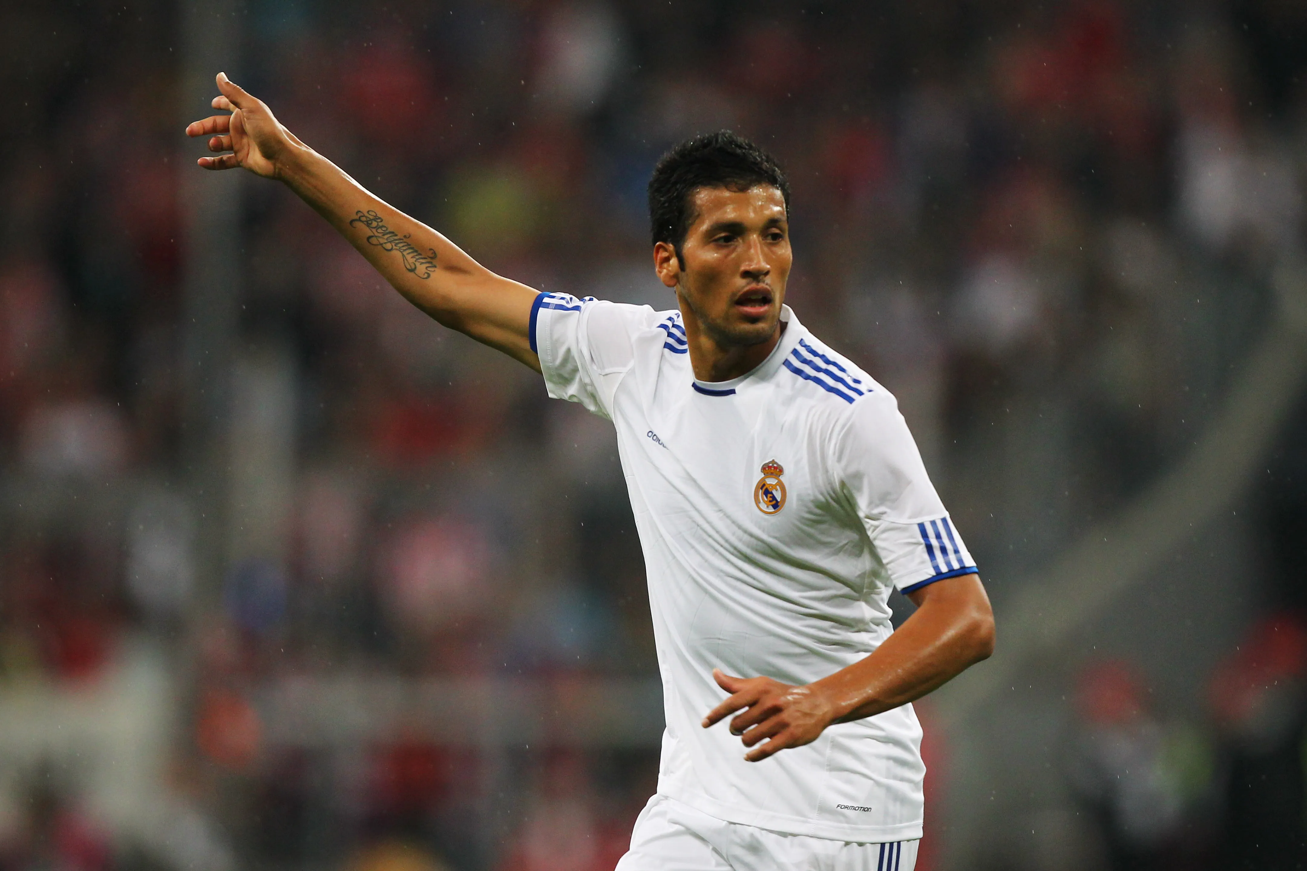 Ezequiel Garay en su paso por el Real Madrid. Getty.