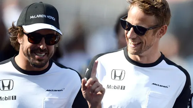 Alonso y Button fueron compañeros de equipo en la F1 por dos años.