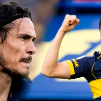 Cavani y Merentiel entrenaron a la par pensando en Vélez