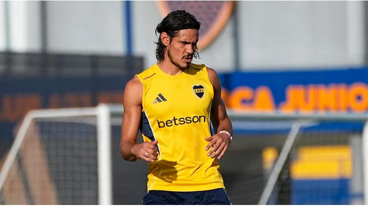Edinson Cavani, delantero de Boca.
