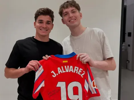 Julián Alvarez chicaneó a Davoo Xeneize y le recordó la final de Libertadores que River le ganó a Boca en Madrid