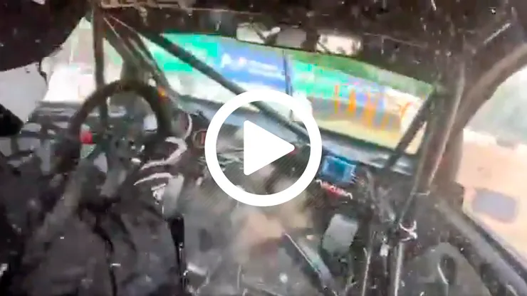 Lautaro Berot sufrió un fuerte accidente automovilístico.