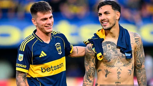 Kevin Zenón y Leandro Paredes, jugadores de Boca.
