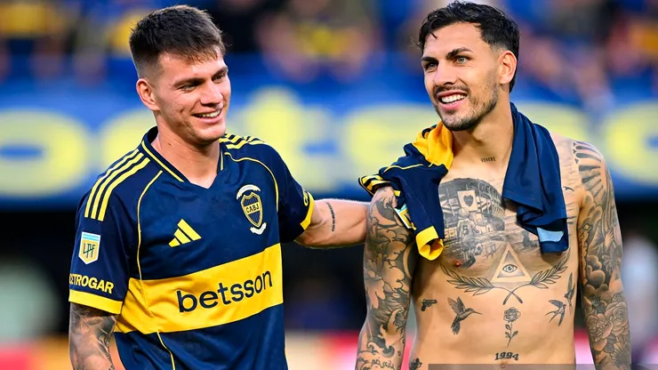 Kevin Zenón y Leandro Paredes, jugadores de Boca.