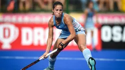 Lucina von der Heyde, jugadora de hockey durante su estadía en Las Leonas.