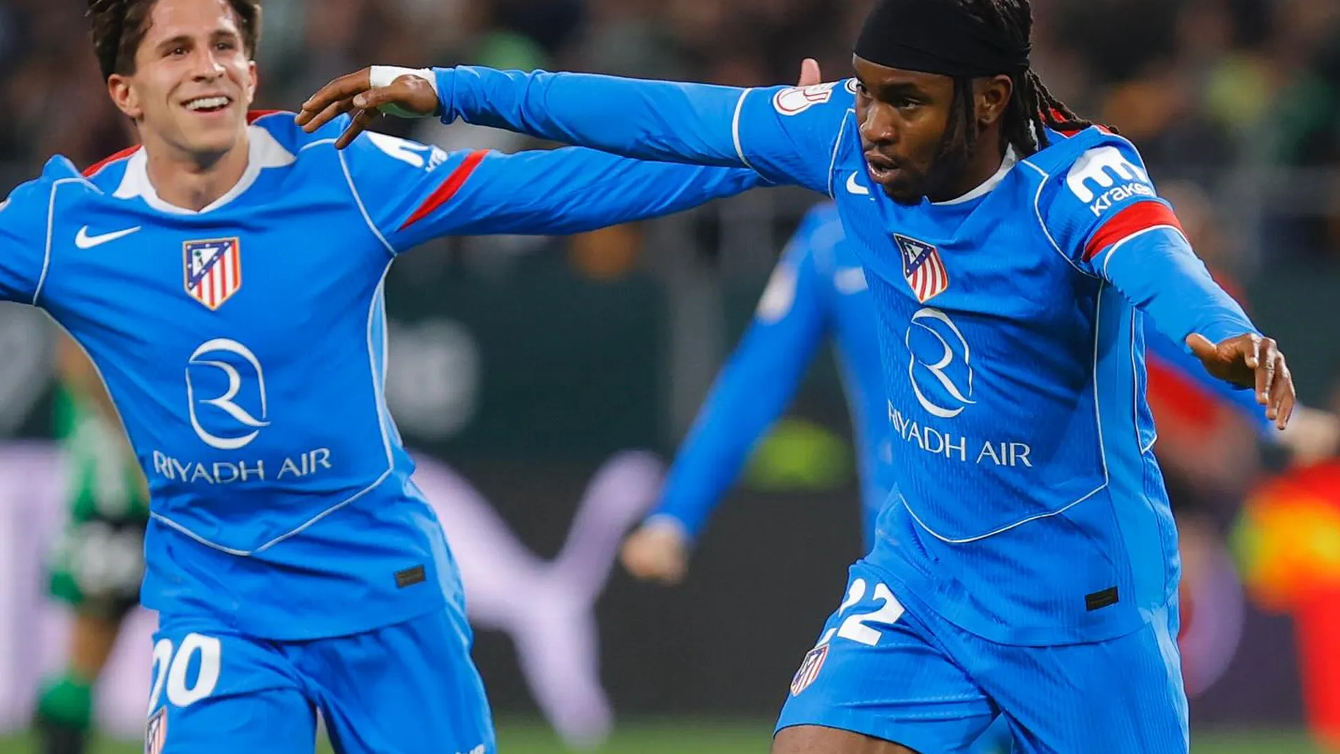 Lookman debutó con gol en el 5 a 0 del Atlético de Madrid. (Prensa Atlético de Madrid)