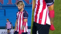 La insólita reacción de Rodrigo Insúa: rompió un vidrio, jugó cortado y no pudo ni sacar los laterales de Barracas Central