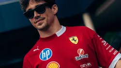 Charles Leclerc maravilló a todos con su Ferrari de colección