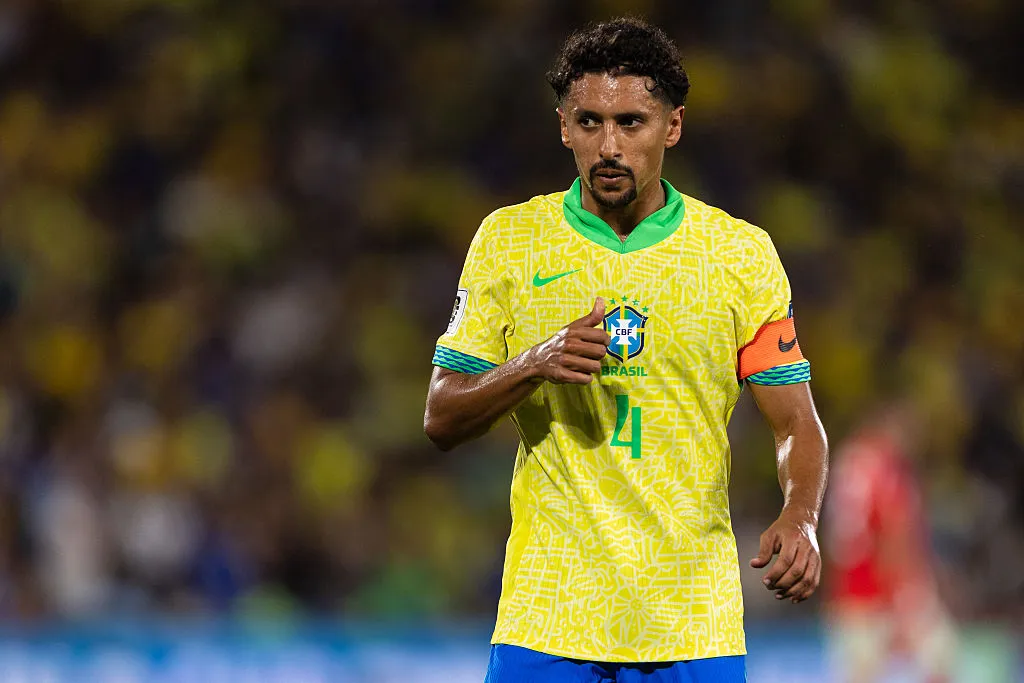 Marquinhos será uno de los líderes de la Brasil de Ancelotti en el Mundial 2026. (Getty)