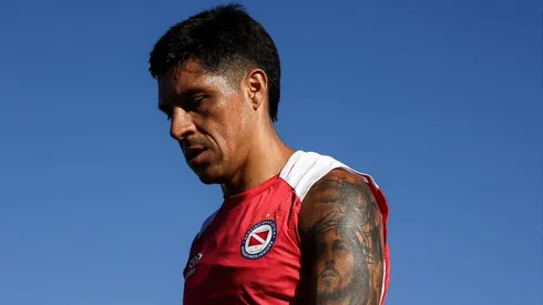 Enzo Pérez fue criticado por los hinchas de Deportivo Maipú. 
