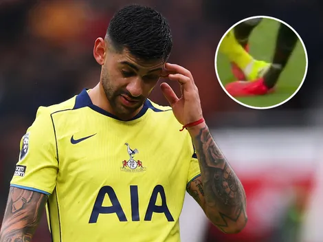 Ni protestó: Cuti Romero se fue expulsado por un planchazo a Casemiro en Tottenham vs. Manchester United