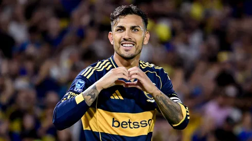 Leandro Paredes festeja su gol en la victoria de Boca por 2-0 ante Newell's.