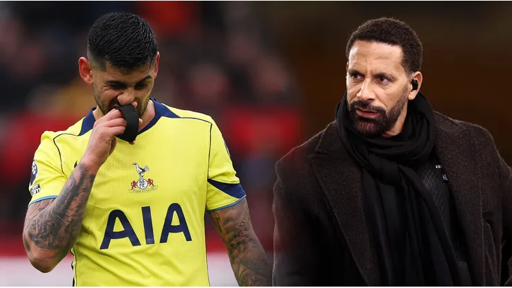 Rio Ferdinand destruyó con 2 palabras a Cuti Romero tras su expulsión en Manchester United vs. Tottenham