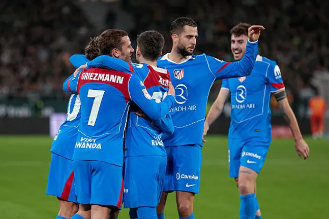 Atlético de Madrid convirtió cinco goles vs. Betis, y solo dos fueron de sus delanteros. (Prensa Atl. Madrid)