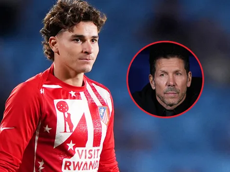 Diego Simeone le restó importancia a la influencia de Julián Álvarez en Atlético de Madrid: “Está claro”