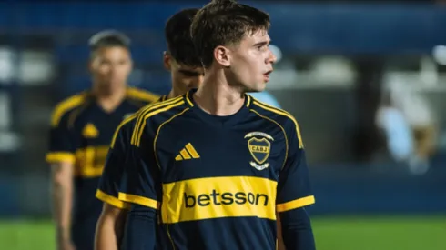 Santiago Dalmasso, durante su estadía en Boca.
