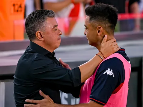 Abrazos, ovación y homenaje de River para Pity Martínez en la previa vs. Tigre