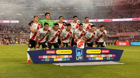Los once titulares de River ante Tigre.
