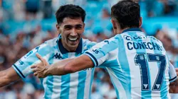 Solari y Conechny, los goleadores de Racing en Avellaneda.