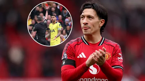 Lisandro Martínez celebró en Twitter la victoria del Manchester United sobre el Tottenham, partido en el que el Cuti Romero fue expulsado.
