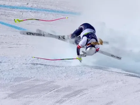 La dramática caída de Lindsey Vonn, la leyenda del esquí: ligamentos rotos, dramatismo y salida en helicóptero