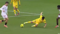 Echeverri ante Sevilla.