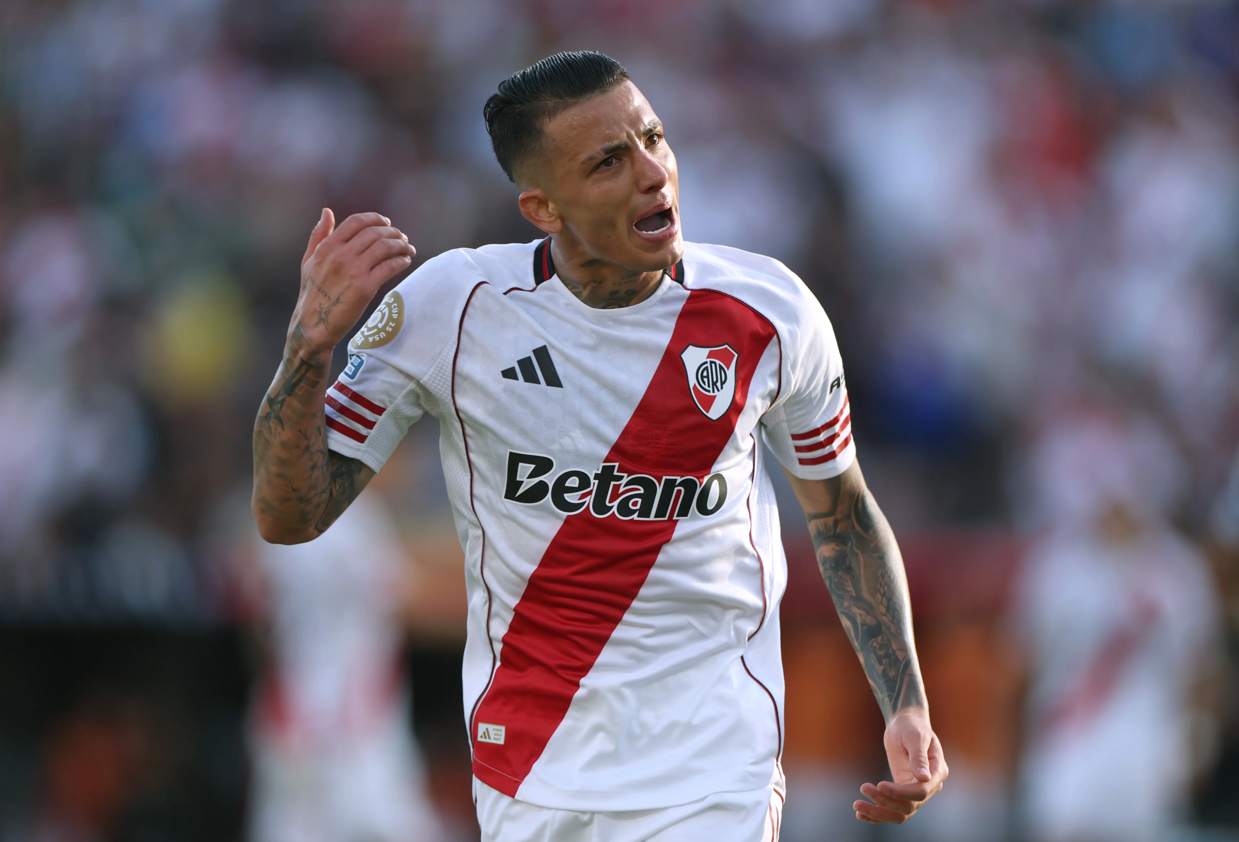 Kevin Castaño, mediocampista colombiano de River Plate. (Getty Images)
