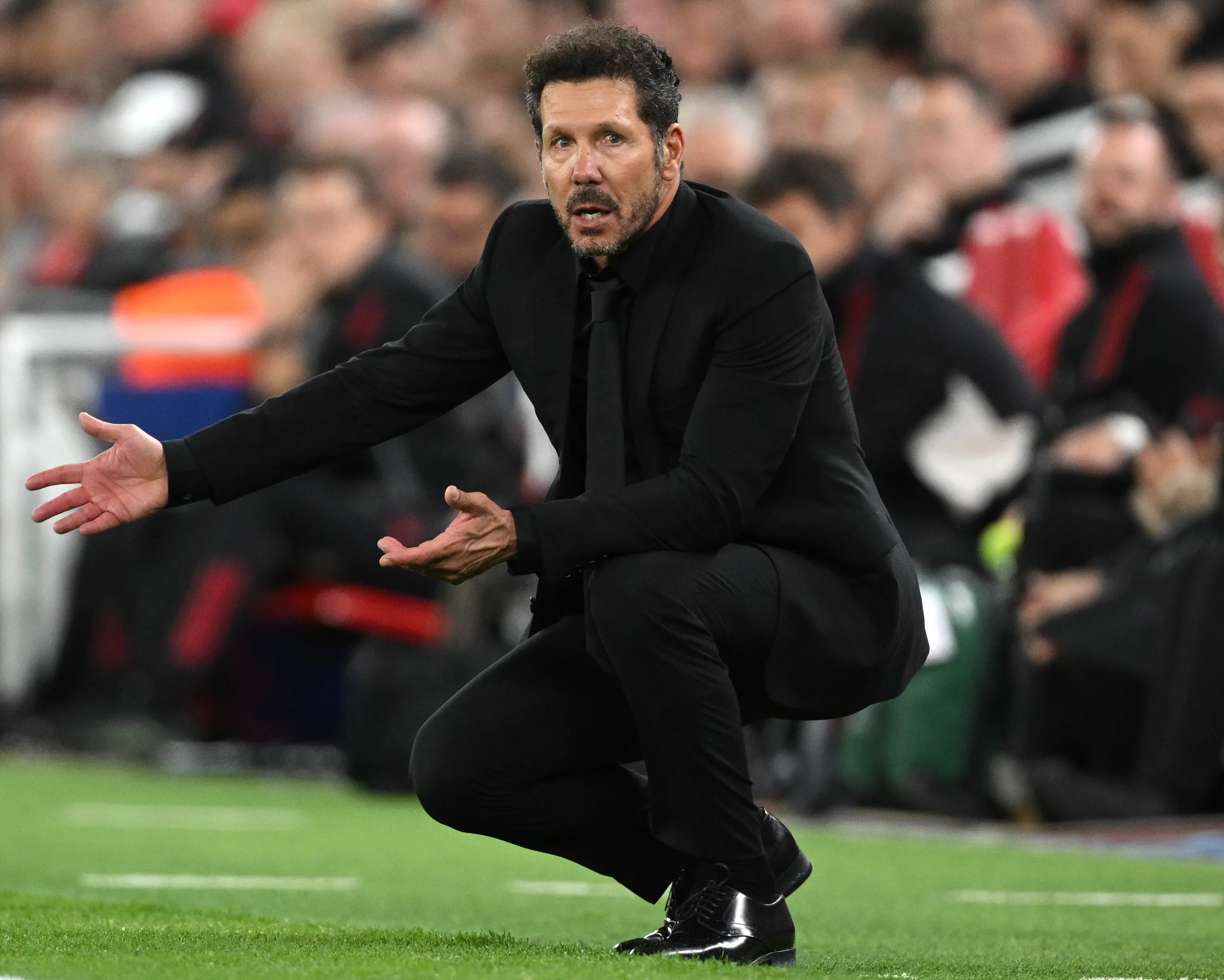 Diego Simeone, entrenador argentino de Atlético de Madrid. (Getty Images)