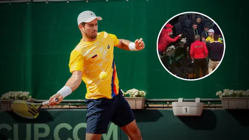 Violencia, botellazos y un final escandaloso en la Copa Davis tras la victoria de Colombia a Marruecos