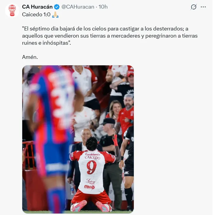 La chicana de Huracán a San Lorenzo.