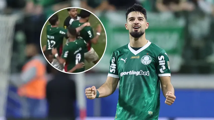 El Flaco López pateó el banderín del córner con el escudo del Corinthians tras su gol para Palmeiras y casi termina a las piñas con los jugadores de Timao.