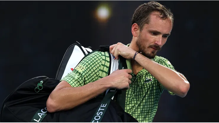 Daniil Medvedev, eliminado con polémica en la primera ronda de Rotterdam.