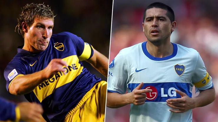 Palermo y Riquelme, ídolos de Boca.