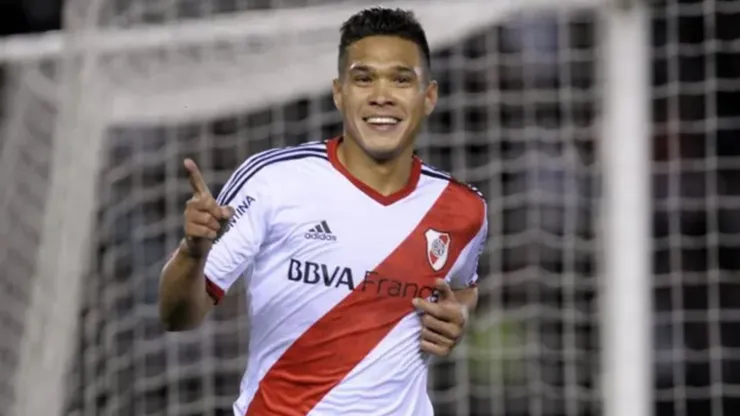 Teófilo Gutiérrez, durante su estadía en River Plate.