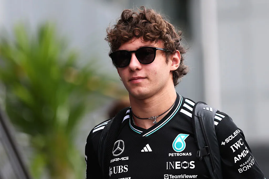 A Antonelli también le renovaron por apenas un año, algo clásico en Mercedes recientemente. (Getty)