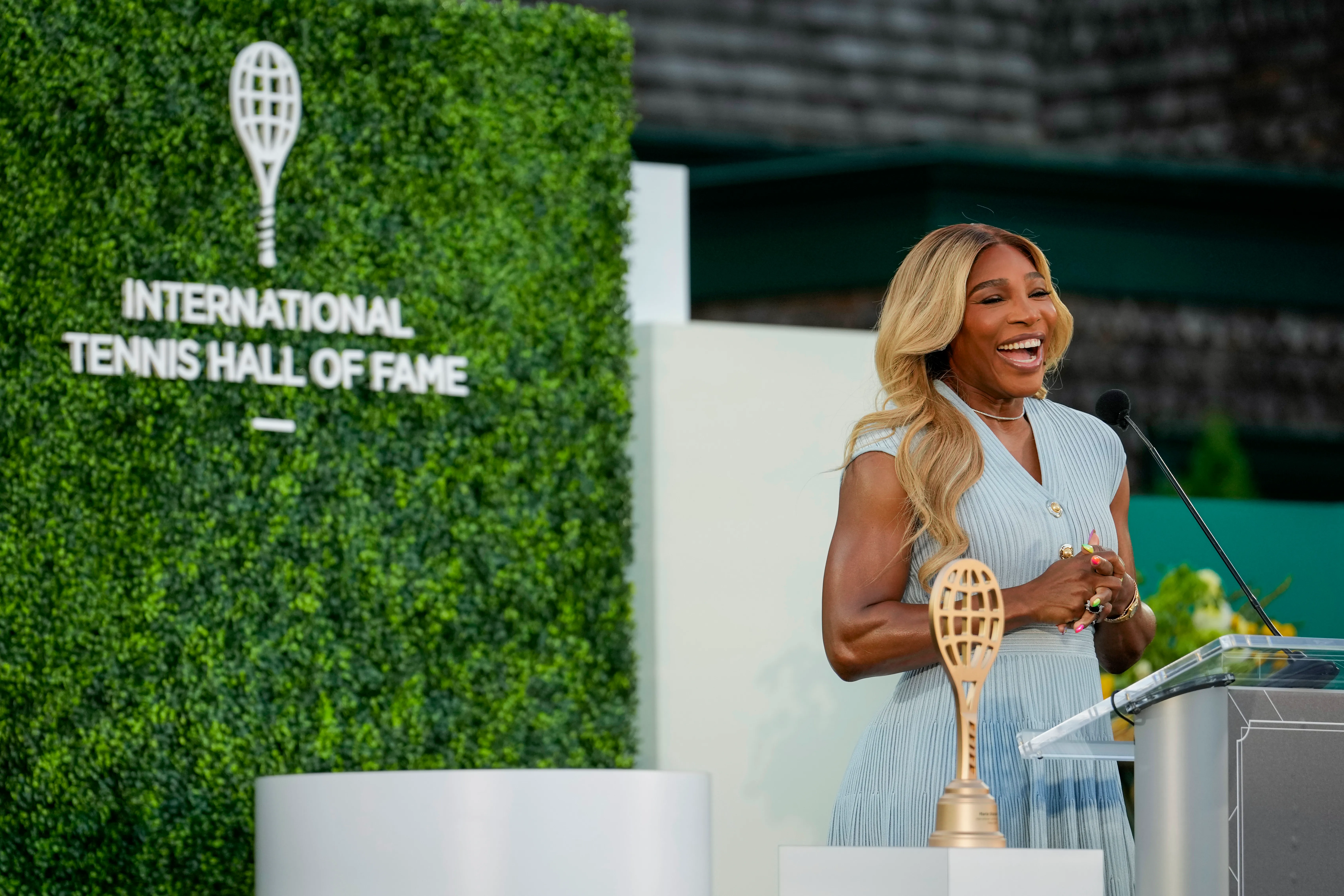 Serena Williams ingresó al Salón de la Fama del Tenis el año pasado. (Getty).