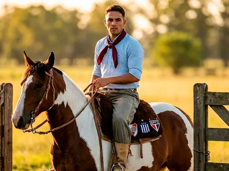 Mientras sigue en Brasil, Enzo Díaz montó un establo para la cría de caballos de cuartos de milla de trabajo