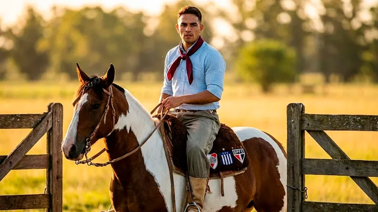 Enzo Díaz, ex River que se encuentra en São Paulo y tendrá un criadero de caballos.
