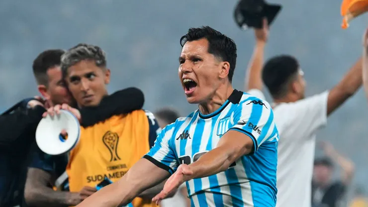 Leonardo Sigali durante su etapa en Racing.