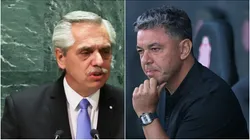 Alberto Fernández y Marcelo Gallardo