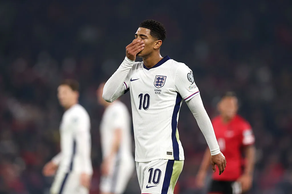 Bellingham cederá su lugar en el once de Inglaterra para la última Fecha FIFA previo al Mundial. (Getty)