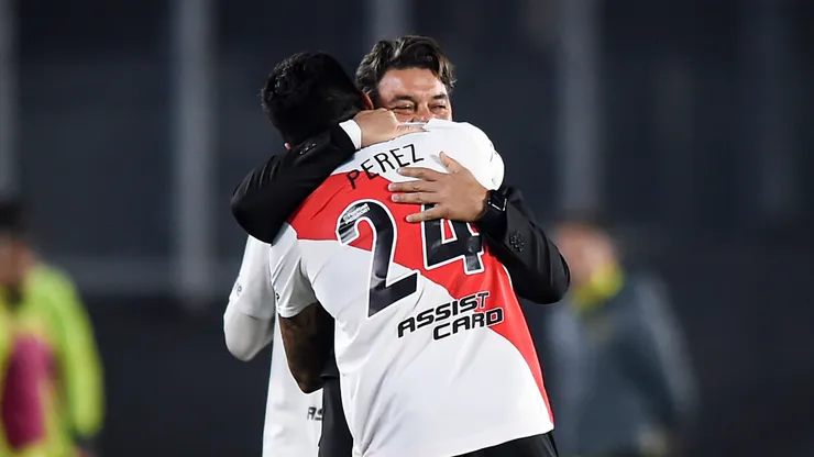 Enzo Pérez y Marcelo Gallardo en River.