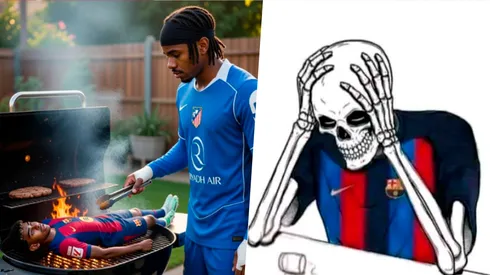 Los mejores memes de Atlético de Madrid vs. Barcelona por la Copa de Rey.