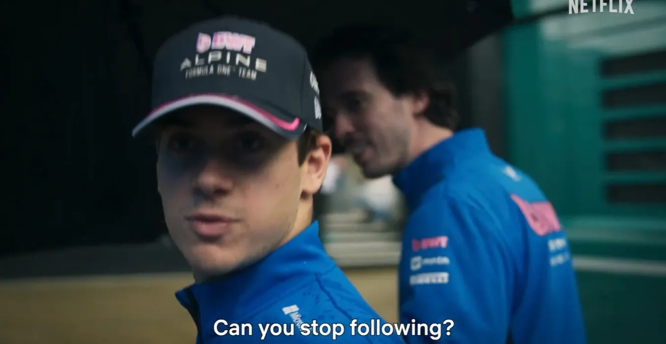 El cameo de Colapinto en el tráiler de Drive to Survive. (Foto: F1)