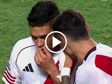 El tenso cruce entre Gonzalo Montiel y Juan Fernando Quintero tras la derrota de River ante Argentinos